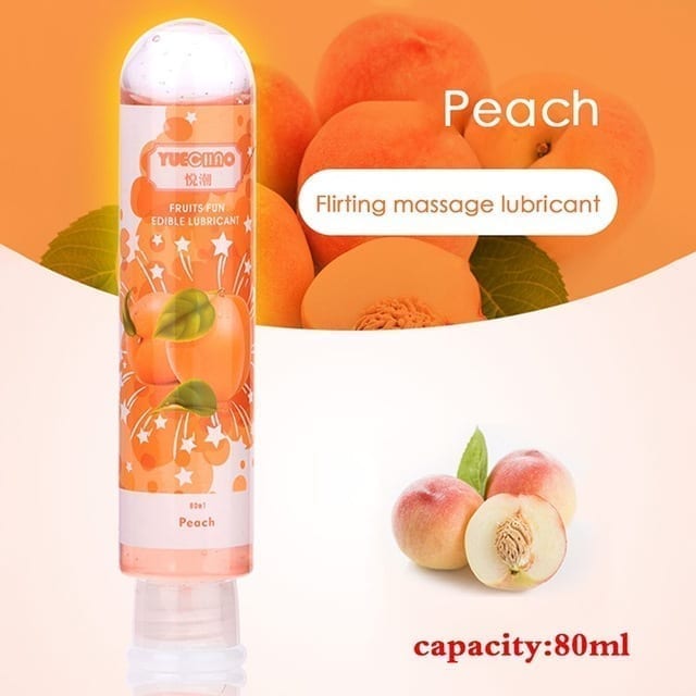 80ml Fruit Flavor Sex Lubricant Orgasm Body Massage Oil Lube Anal Water